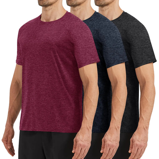(3 Pack) Workout Mens Shirts